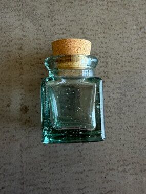 Mini Glass Jar / Cork Lid / Small Storage Bottle Decor